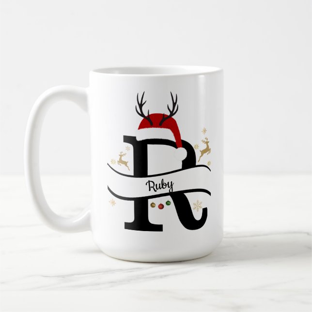 Christmas Letter R Alphabet  Kaffeetasse (Links)