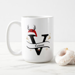Christmas Letter V Alphabet  Kaffeetasse