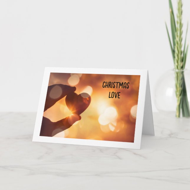 CHRISTMAS "LIEBE" AUF MEINE LIEBE-KARTE KARTE (Vorderseite)