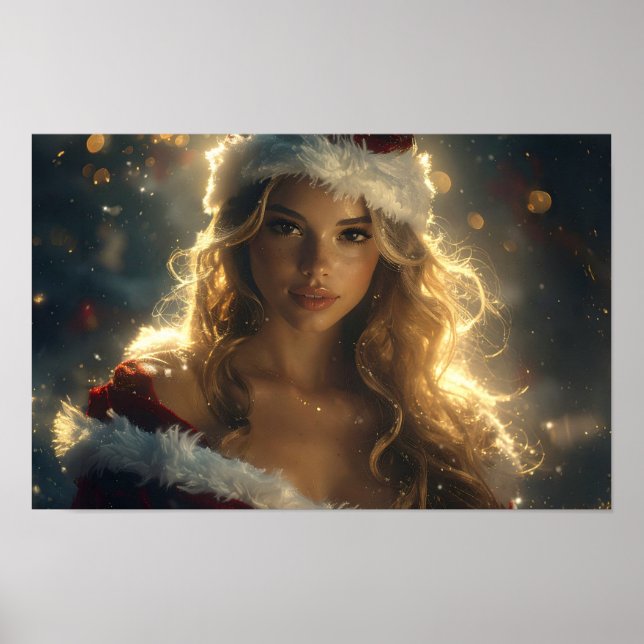 CHRISTMAS LIEBE mit dem schönen Santa Angel Poster (Vorne)
