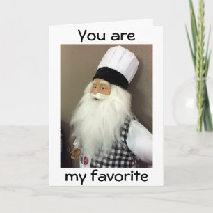 CHRISTMAS LIEBE ZU MEINEM FAV COOK MIT VIELEN LIEB FEIERTAGSKARTE