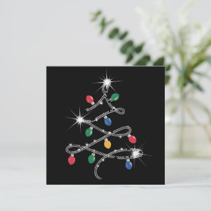 Christmas Light Tree Kristall Mega Bling Feiertagskarte