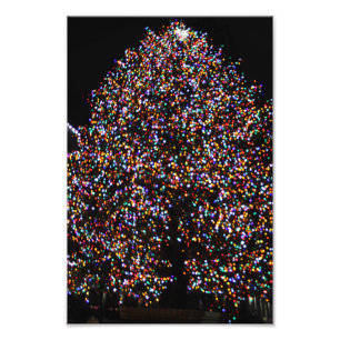 CHRISTMAS LIGHTS AM FENSTER FOTODRUCK