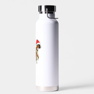 Christmas Lights Boxer Dog Lover Funny Geschenk Trinkflasche