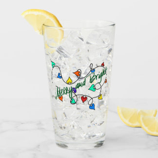 Christmas lights glas