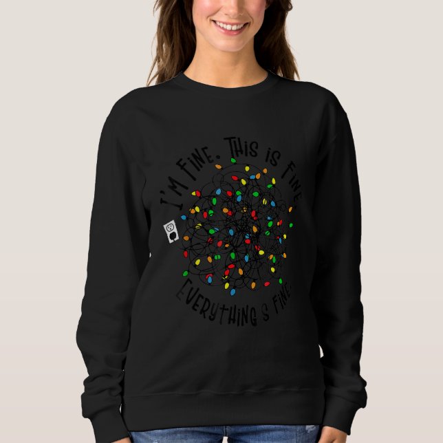Christmas Lights Matching Couple 1 Sweatshirt (Vorderseite)