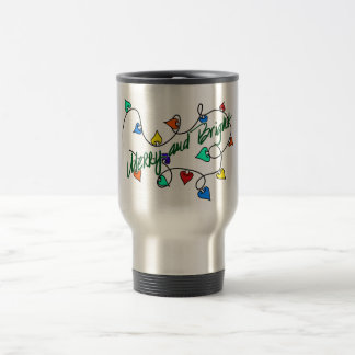 Christmas lights mug reisebecher