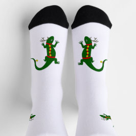 Christmas Lizard Crew Socks Socken