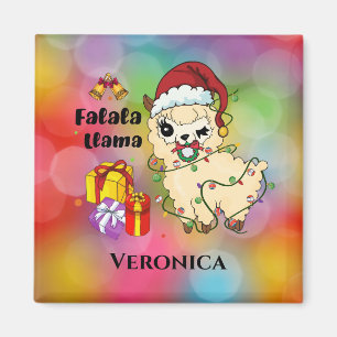 Christmas Llama Magnet