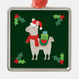 Christmas Llamas Ornament Aus Metall