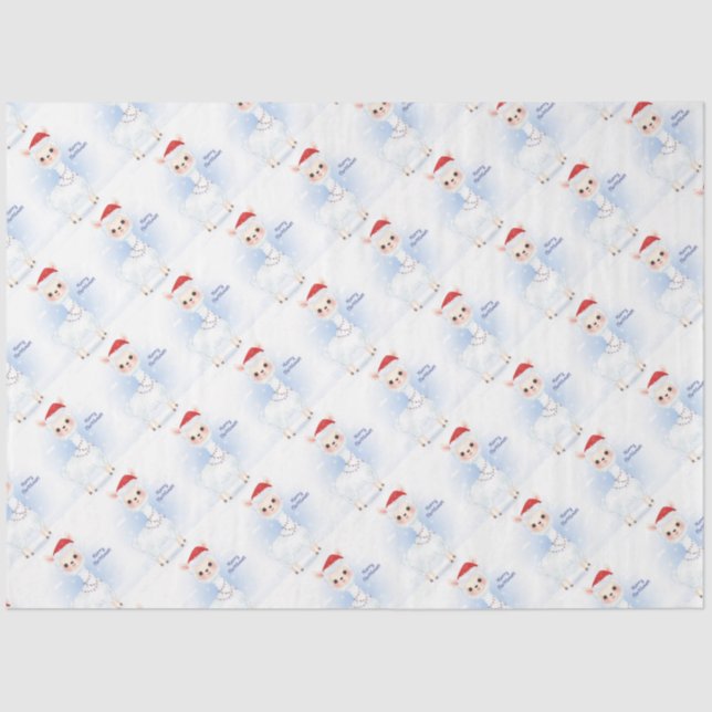Christmas Llamas Tissue Paper Seidenpapier (Vorderseite)