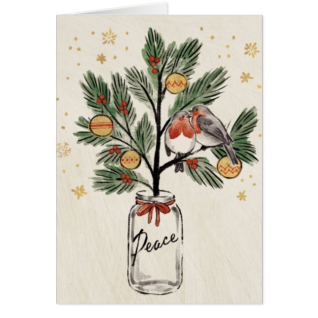 Christmas Lovebirds Peace (Vorne)