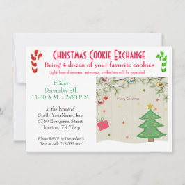 Christmas Lunch Cookie Exchange Invitation Einladung