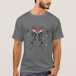 Christmas Macabre Skeleton Dancing Santa Hat T-Shirt<br><div class="desc">A Great Funny Gift For A Birthday,  Mother's Day,  Father's day,  Veteran day,  Thanks giving,  Summer,  Vacation,  Shopping,  Outdoors,  Work,  Party,  Daily life,  Holidays,  Family,  Love,  Like,  Happy.</div>