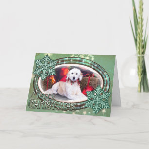 Christmas - Maggie - GoldenDoodle Feiertagskarte