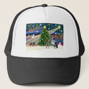 Christmas Magic Australian Cattle Dogs (zwei) Truckerkappe