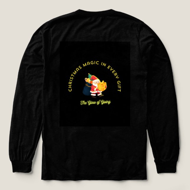 Christmas Magic in Every Gift Tri-Blend Shirt (Design Rückseite)