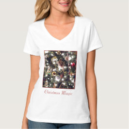 'Christmas Magic' Ladys' V-Neck T - Shirt
