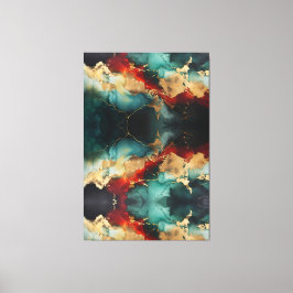 Christmas Marble Glow Premium Wrapped Canvas Leinwanddruck