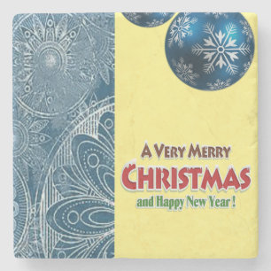 Christmas Marble Stone Untersetzer