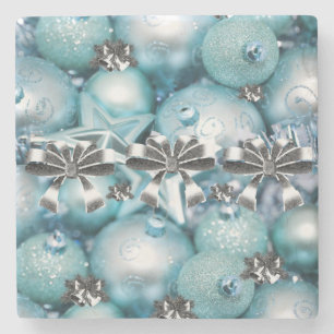 Christmas Marble Stone Untersetzer