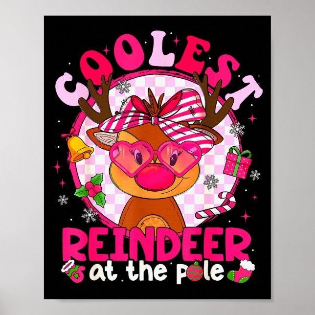 Christmas Matching Family Cutest Reindeer At The L Poster (Vorne)