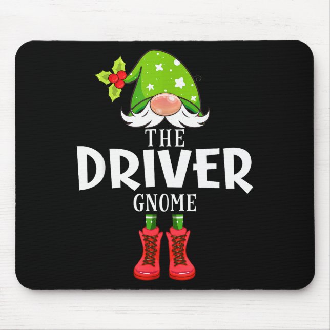 Christmas Matching Family The Driver Gnome  Mousepad (Vorne)