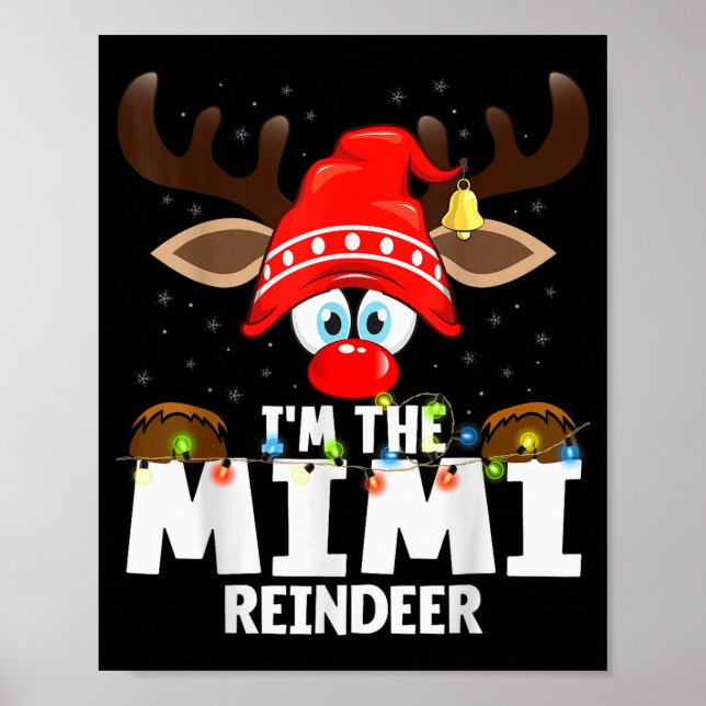 Christmas Matching I'm The Mimi Reindeer  Poster (Vorne)