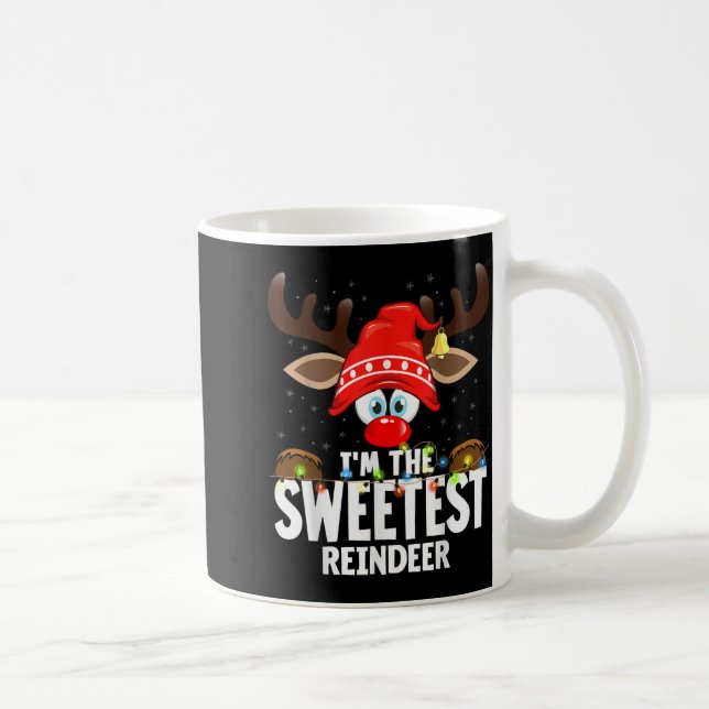 Christmas Matching I'm The Sweetest Reindeer  Kaffeetasse (Rechts)