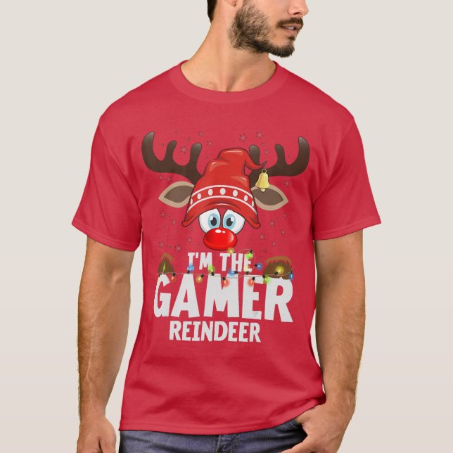 Christmas Matching Imhe Gamer Rein girl T-Shirt (Vorderseite)