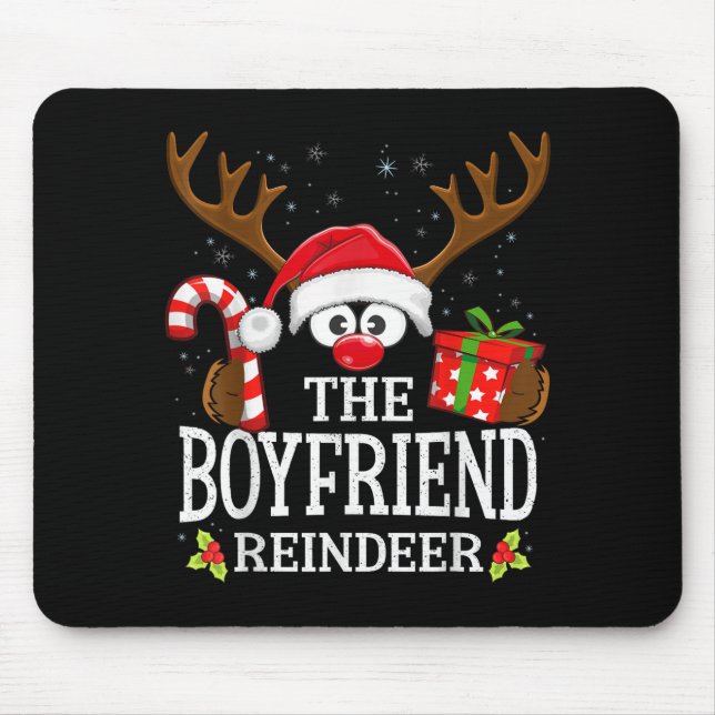 Christmas Matching The Boyfriend Reindeer Family  Mousepad (Vorne)