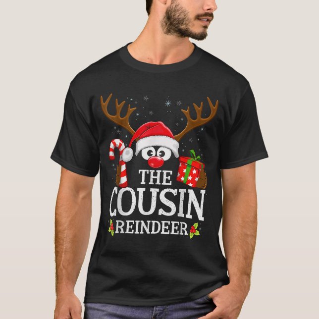 Christmas Matching The Cousin Reindeer Family  T-Shirt (Vorderseite)