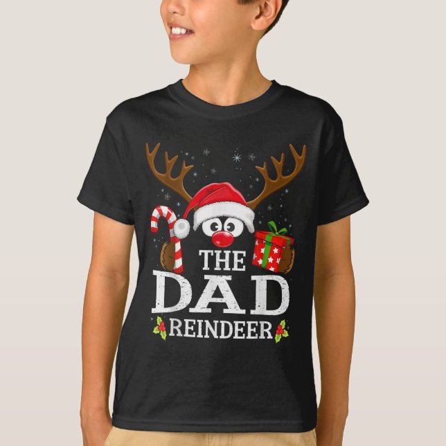 Christmas Matching The Dad Reindeer Family  T-Shirt (Vorderseite)