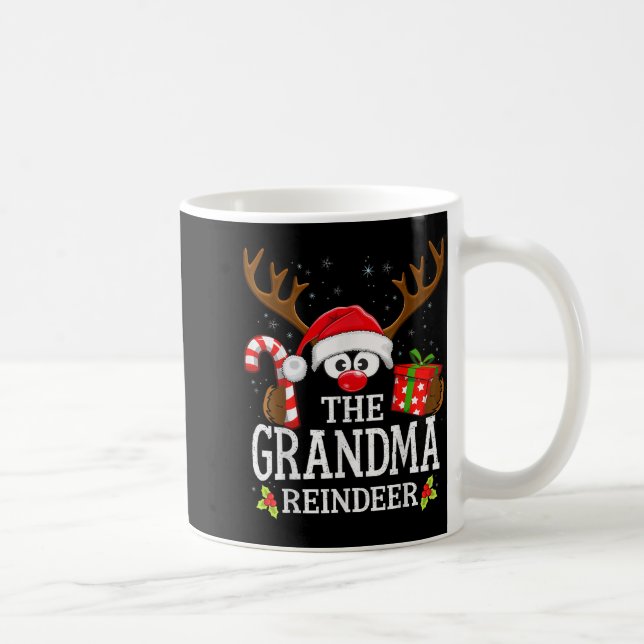 Christmas Matching The Grandma Reindeer Family  Kaffeetasse (Rechts)