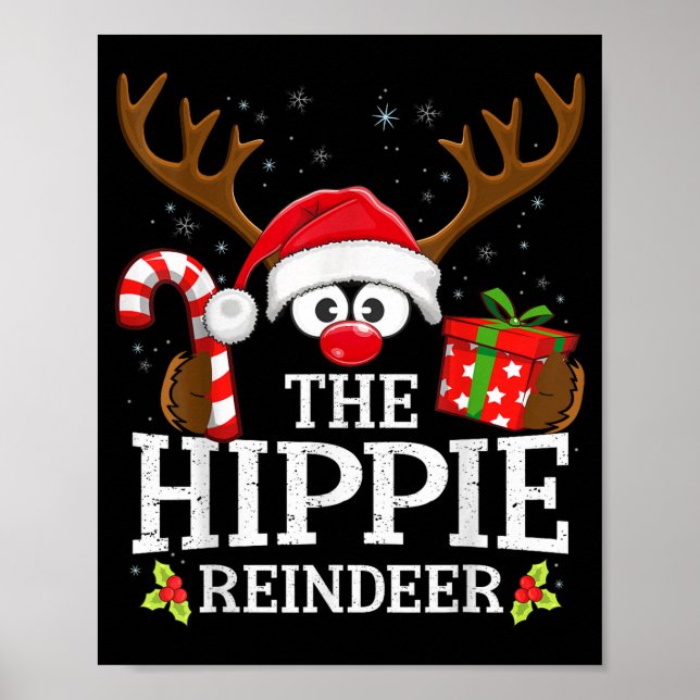 Christmas Matching The Hipe Reindeer Family  Poster (Vorne)