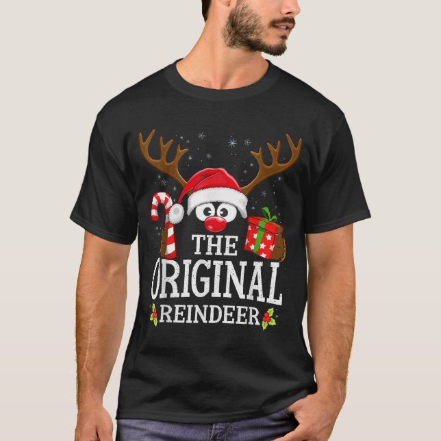 Christmas Matching The Original Reindeer Family  T-Shirt (Vorderseite)