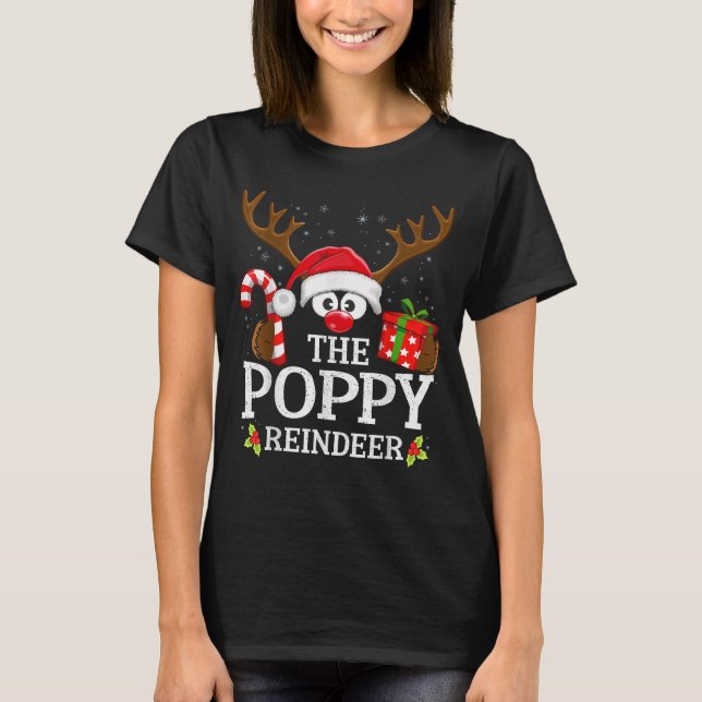 Christmas Matching The Ppy Reindeer Family  T-Shirt (Vorderseite)