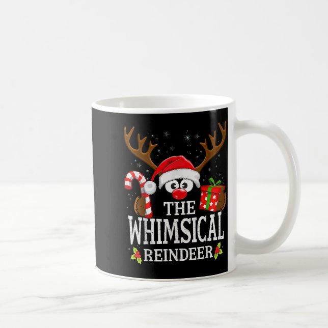 Christmas Matching The Whimsical Reindeer Family  Kaffeetasse (Rechts)