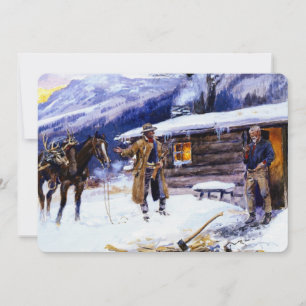 "Christmas Meat" von Charles M. Russell Einladung