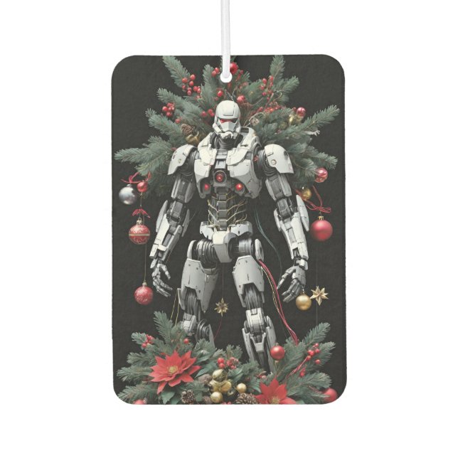 Christmas Mech Robot Autolufterfrischer (Vorderseite)