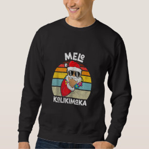 Christmas Mele Kalikimaka Boy Apparel Shaka Santa Sweatshirt