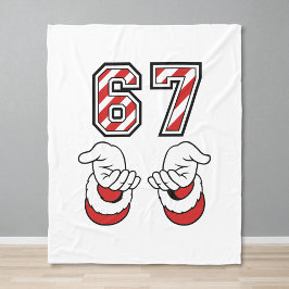 Christmas Meme Six Seven 67 6 7 Holiday Fleecedecke