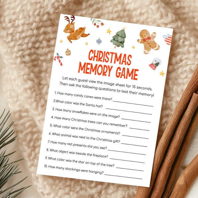 Christmas Memory Game  Feiertagskarte (Von Creator hochgeladen)