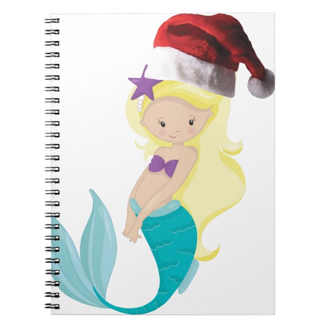 Christmas Mermaid Notizblock (Vorderseite)