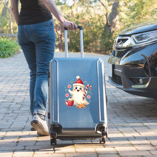 Christmas Merry Christmas For Gift Christmas Ghost Aufkleber (Koffer Insitu)