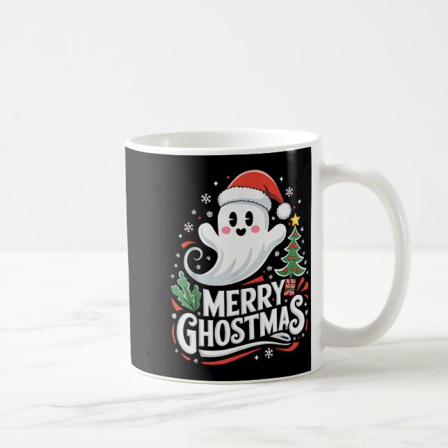 Christmas Merry Ghostmas Santa Srit Xmas Pajamas S Kaffeetasse (Rechts)