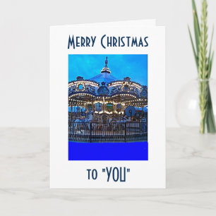 CHRISTMAS "MERRY-GO-ROUND" MERRY CHRISTMAS FEIERTAGSKARTE