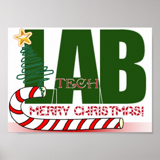 CHRISTMAS MERRY LABORATORY - LABRADOR TECH POSTER (Vorne)