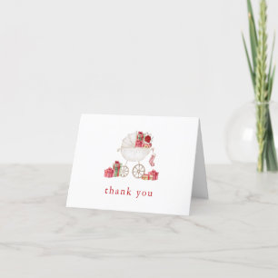 Christmas Merry Little Baby Dusche Danke Karte