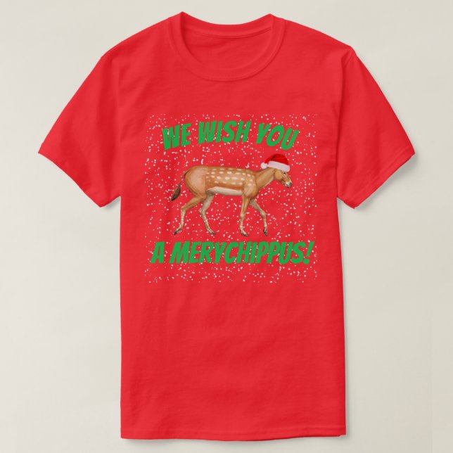 Christmas Merychippus T - Shirt (Design vorne)